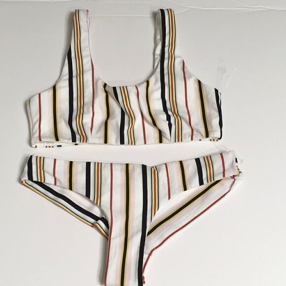 New Volcom stripe bikini. S/M - Picture 7 of 7